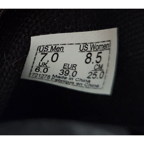 Vans Off The Wall Seldom Worn 721278 Gray Shoes Womens Size 8.5 Mens Size 7 - Picture 11 of 11